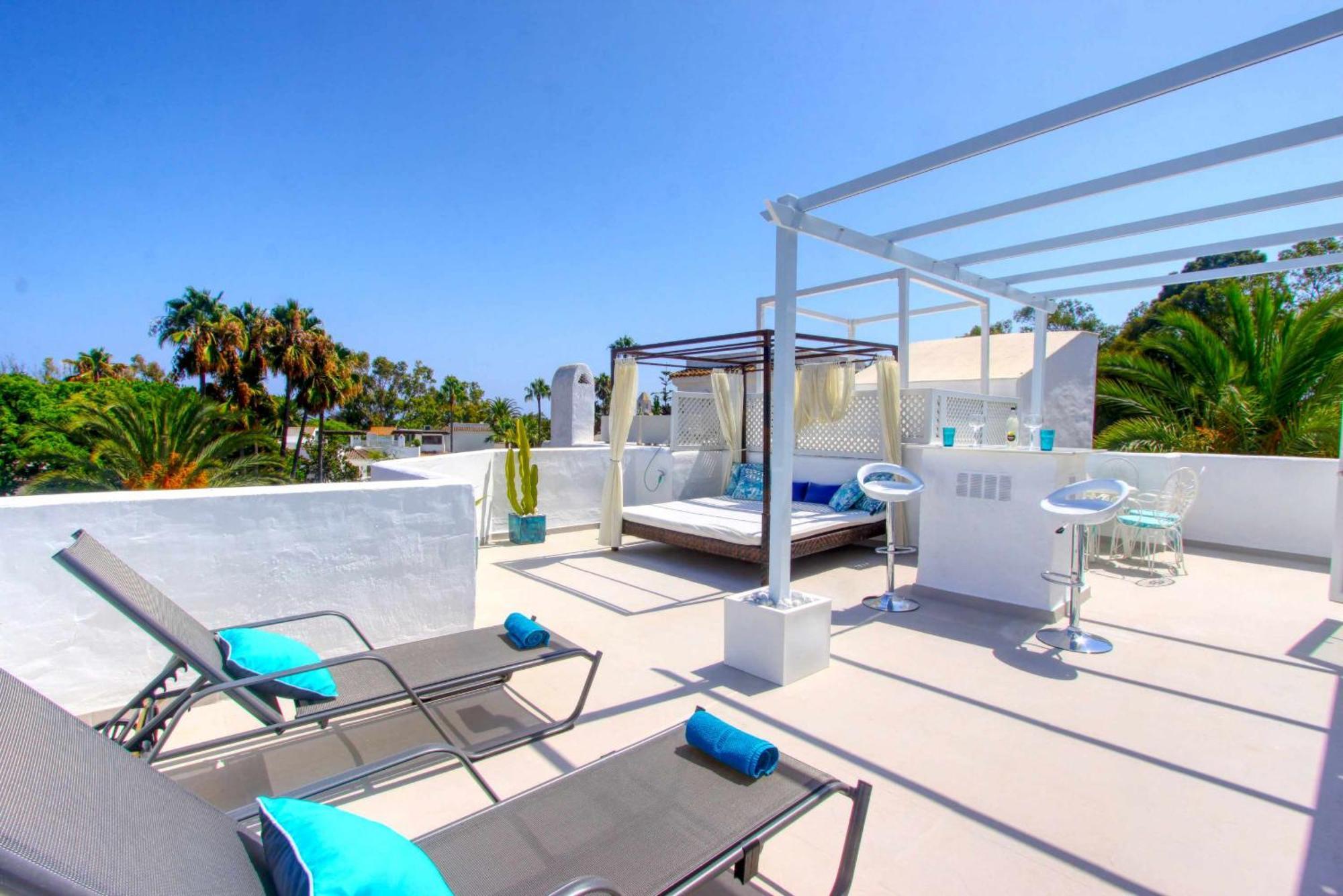 1108 Beachfront 2 Apartments With Roofterrace 80Mtrgt Beach 3 Pools Marbella Exterior foto